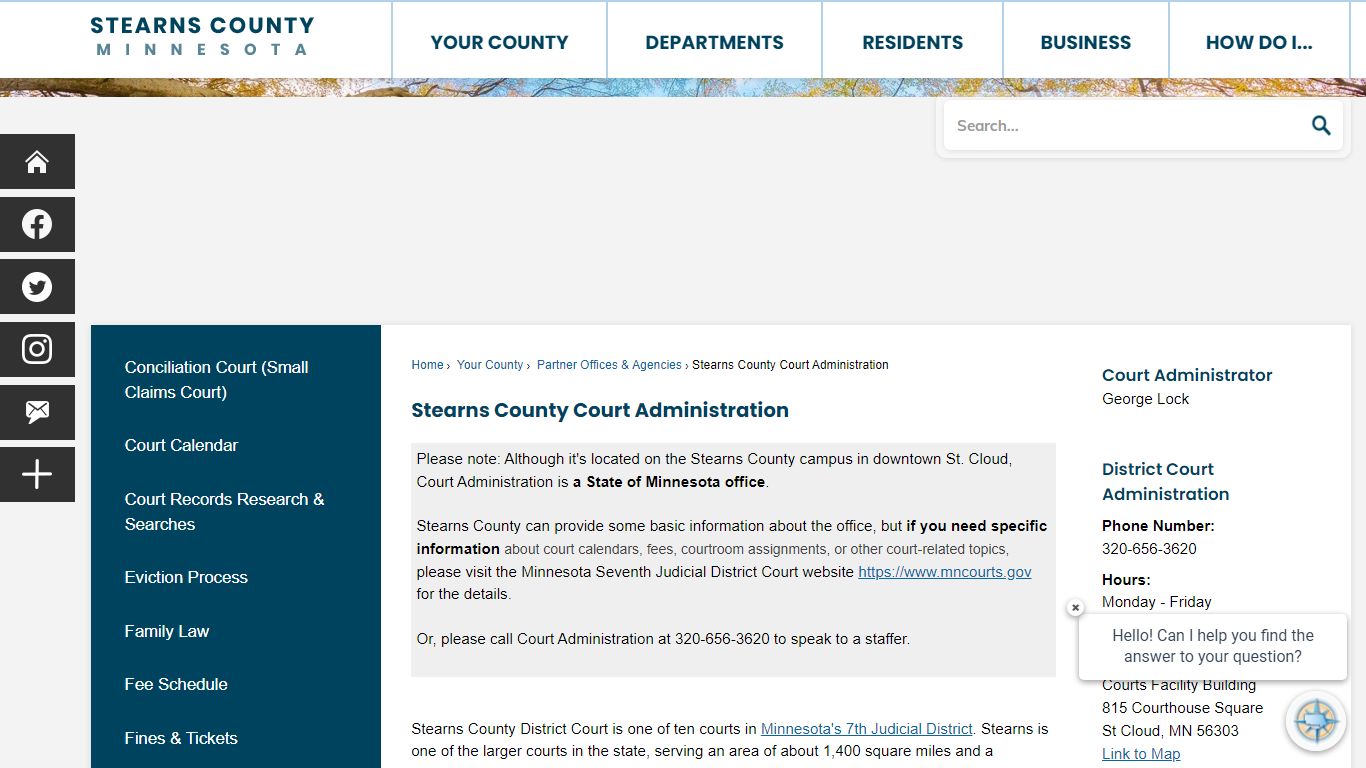 Stearns County Court Administration | Stearns County, MN - Official Website